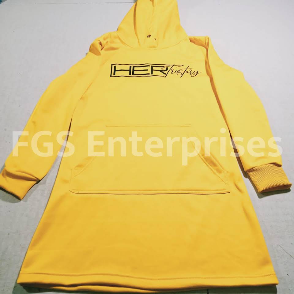 long hoodie custom by clothing manufacturer